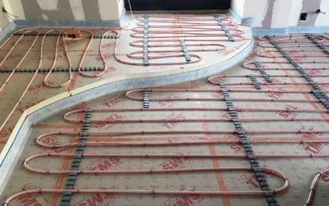 Plancher chauffant pose thermoformée Multibéton