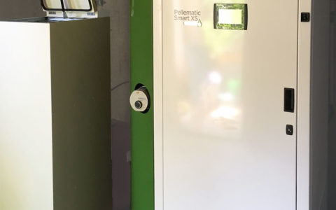 Chaudière à granulés Okofen Smart XS avec réserve manuelle
