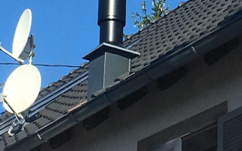 Terminal ventouse verticale pour chaudière à granulés à condensation Okofen